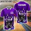BlueJose Bowling And Pins Cowboy Ball with Guns Customized Name 3D Shirt (4 Colors)