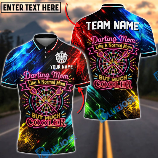 BlueJose Darts Darting Mom Like A Normal Mom But Much Cooler Design Personalized Name Shirt