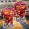 BlueJose Bowling And Pins  Super Bowling Boom Customized Name, Team Name 3D Shirt (4 Colors)