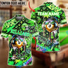 BlueJose Billiards 9-Ball Graffiti Game Character Personalized Name Shirt (4 Colors)