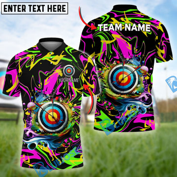 BlueJose Archery Funny Graffiti Customized Name 3D Shirt (4 Colors)