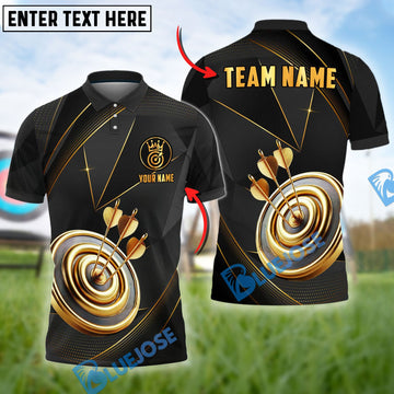 BlueJose Archery Premium Crown Customized Name 3D Shirt (4 Colors)