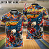BlueJose Bowling And Pins American Eagle Graffiti Customized Name 3D Shirt (4 Colors)