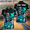 BlueJose Bowling Rap Skull Graffiti Strike Style Customized Name 3D Shirt (4 Colors)