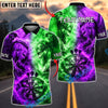 BlueJose Darts Viking Battle Lightning Multicolor Options Personalized Name Shirt (4 Colors)
