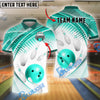 BlueJose Bowling And Pins Strike Force Customized Name, Team Name 3D Shirt (4 Colors)