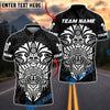 BlueJose Darts Sport Aztec Mask Armor Personalized Name, Team Name Shirt (6 Colors)