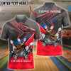 BlueJose Bowling And Pins Bowling Hunter I'm On Strike Customized Name 3D Shirt (4 Colors)