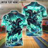 BlueJose Bowling And Pins Thunder Stallion Customized Name, Team Name 3D Shirt (4 Colors)