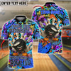 BlueJose Bowling And Pins ‚ÄúSplit Personality‚Äù Graffiti Style Customized Name, Team Name 3D Shirt (4 Colors)