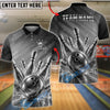 BlueJose Bowling Golden Strike Ball & Pins Explosion Customized Name, Team Name 3D Shirt (6 Colors)