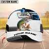 BlueJose Fishing Blue Smoke Hexagon Pattern Personalized Cap (12 Breeds)