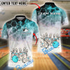 BlueJose Bowling And Pins Cartoon Pins Confusion Customized Name, Team Name 3D Shirt (4 Colors)