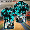 BlueJose Bowling And Pins Scared Pins Chaos Customized Name, Team Name 3D Shirt (4 Colors)