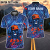 BlueJose Darts Life Neon Target Cartoon Customized Name, Team Name 3D Shirt (4 Colors)