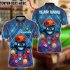 BlueJose Billiards Pools Life 8 Ball Glow Cartoon Personalized Name, Team Name Unisex Shirt (4 Colors)