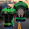 BlueJose Darts Western Fringe Revolver Dartboard Personalized Name, Team Name Unisex Shirt (4 Colors)