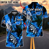 BlueJose Darts Bull Dartboard Splash Personalized Name, Team Name Unisex Shirt (4 Colors)