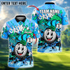 BlueJose Golf Funny Cartoon Golf Ball Multicolor Options Personalized Name, Team Name 3D Shirt (4 Colors)