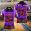 BlueJose Neon Bowling Quote Shirt ‚Äì "Top Secret" Customized Name, Team Name 3D Shirt (4 Colors)
