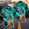 BlueJose Darts Bulldog Warrior Style Customized Name, Team Name 3D Shirt (4 Colors)