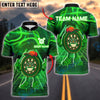BlueJose Darts Funny Dartboard Cartoon Neon Style Customized Name, Team Name 3D Shirt (4 Colors)