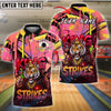 BlueJose Bowling Tiger King Of Strikes Graffiti Style Customized Name, Team Name 3D Shirt (4 Colors)