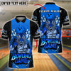 BlueJose Bowling Strong Tiger Fighter Style Customized Name, Team Name 3D Shirt (4 Colors)