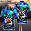 BlueJose Darts Dartboard Bear Street Style Customized Name, Team Name 3D Shirt (4 Colors)