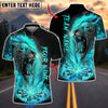BlueJose Darts Fiery Lion Flame Customized Name, Team Name 3D Shirt (4 Colors)