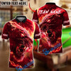 BlueJose Billiards 8 Galaxy Lion Personalized Name, Team Name Unisex Shirt (4 Colors)