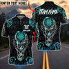 BlueJose Darts Viking Wolf Runes Design Personalized Name, Team Name Unisex Shirt (4 Colors)