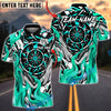 BlueJose Darts Abstract Flames with Geometric Dartboard Pattern Personalized Name, Team Name Unisex Shirt (4 Colors)