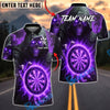 BlueJose Darts Grim Reaper Fire Hand Dartboard Personalized Name, Team Name Unisex Shirt (4 Colors)