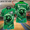BlueJose Bowling And Pins Thunder Strike Ball Customized Name, Team Name 3D Shirt (4 Colors)