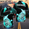 BlueJose Darts Luxury Flame Gold Personalized Name, Team Name Unisex Shirt (6 Colors)