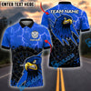 BlueJose Darts Dartboard Hawk With Lightning Personalized Name, Team Name Shirt (4 Colors)