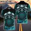 BlueJose Darts Triple Skull Dark Blood Multicolor Options Personalized Name Shirt (4 Colors)