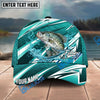 BlueJose Fishing Cyan Lightning Scale Pattern Splash Water Personalized Name Classic 3D Cap Personalized Cap (13 Breeds)