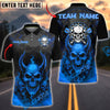 BlueJose Darts Demon Skull Fire Personalized Name, Team Name Shirt (4 Colors)