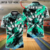 BlueJose Bowling And Pins Strike Explosion Urban Graffiti Customized Name, Team Name 3D Shirt (6 Colors)