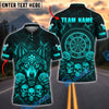 BlueJose Darts Gothic Wolf Skull Thunder Multicolor Options Personalized Name Shirt (4 Colors)