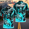 BlueJose Darts Electric Lion Dartboard Lightning Design Multicolor Options Personalized Name Shirt (6 Colors)