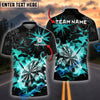 BlueJose Fire & Jet Strike Theme Darts Tournament Shirt Customized Name, Team Name Shirt (4 Colors)