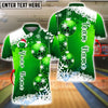 BlueJose Bowling And Pins Snowflake Christmas Customized Name, Team Name 3D Shirt (4 Colors)