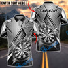 BlueJose Darts Lightning Strike Dartboard Luxury Sport Design Personalized Name, Team Name Unisex Shirt (6 Colors)