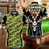 BlueJose Billiards Ball 8 Camo Skull Rack Balls Dark Gothic Graphic Customized Name, Team Name 3D Shirt (6 Colors)