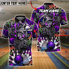BlueJose Bowling And Pins Grim Reaper Hoodie Street Art Strike Style Customized Name, Team Name 3D Shirt (4 Colors)