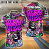 BlueJose Bowling And Pins Friday Vibe Graffiti Street Style Customized Name, Team Name 3D Shirt (4 Colors)