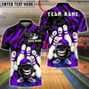 BlueJose Bowling & Pins Funny Pin Characters Urban Graffiti Style Customized Name, Team Name 3D Shirt (6 Colors)